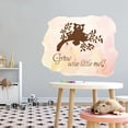 thumbnail image 3 of Animal Wall Decals for Children Playroom - Happy Owl Family On Tree Branch Owl DIY & Creativity Boy Girl Bedroom Wall Sticker - Size: 10 In x 8 In, 3 of 5