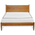 thumbnail image 3 of Pemberly Row Modern Solid Wood King Panel Bed in Castanho Brown, 3 of 9