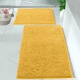 thumbnail image 1 of Yellow Bathroom Rug Set 2 Piece \u2013Extra-Soft Bath mat Shower Bathroom Rugs,1'' Chenille Microfiber Material, Super Absorbent (Standard Set, Yellow), 1 of 8