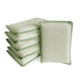 thumbnail image 1 of 6pcs Washable Reusable Dishwashing Sponge,double Sided Dishwashing Sponges,super Absorbent And Compostablegreen, 1 of 5