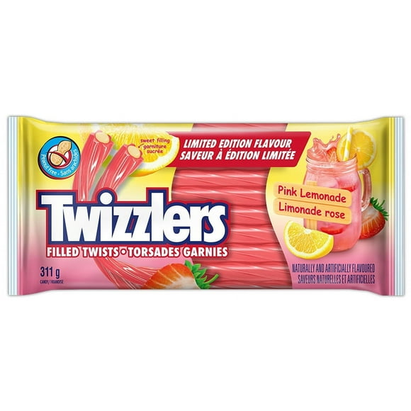TWIZZLERS Pink Lemonade Filled Twists, TWIZZ Pink Lemonade Filled Twt