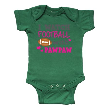 

Inktastic I Watch Football with My Pawpaw Gift Baby Girl Bodysuit
