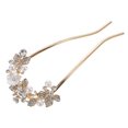 thumbnail image 1 of Tenedor de pelo Rhinestone Pearl Bun Peluquería Elegante Pega de cabello Mujeres Accesorio para el cabello, 1 of 5