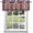 style2-68, variant on Independence Day Window Valance Curtain with America Trucks Gnomes Blue Red Stripes Print, Rod Pocket Design, Decorative Curtains for Home Kitchen Living Room Bathroom Bedroom 56" W x 16" L