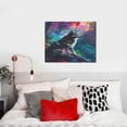 thumbnail image 4 of Fuzoiu Colorful Plant Wolf Print Canvas Wall Art for Bathrooms,Wall Decor for Bedroom,Framed Artwork for Wall,Modern Wall Decorations Prints Picture for Kitchen Home, 4 of 6