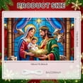 thumbnail image 2 of Holy Family Nativity Scene Banner Decorative Religious Christmas Backdrop for Indoor Celebration Holiday Decoration Festive Display, 2 of 9