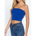 thumbnail image 3 of A2Y Women's Basic Sexy Cute Tube Strapless Cotton Tank Top Royalty XL, 3 of 4