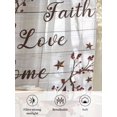 thumbnail image 6 of Sheer Curtains 54 Inch Length, Grey Wooden Grain Semi Sheer Curtains Light Filtering Window Treatment, Brown Country Texas Star Branches Privacy Voile Drapes for Living Room Bedroom 52x54 Inch, 6 of 7