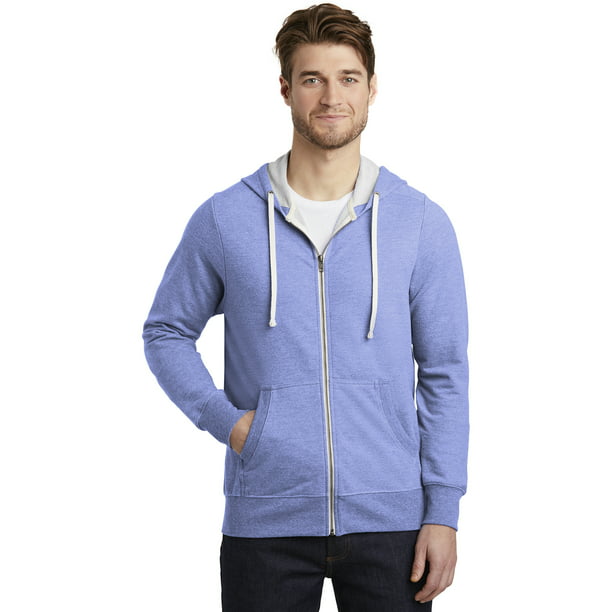 District - District Men's Perfect Tri French Full-Zip Hoodie, Maritime ...