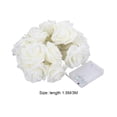 thumbnail image 5 of Joernso LED White Rose Flower Fairy String Lights with Battery Box Decorative Ambient Lamp for Wedding Party, 5 of 8
