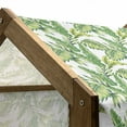 thumbnail image 5 of Jungle Pet House, Bamboo Palm Plants Jungle Colored Exotic Leaf Foliage Tropical Forest Theme, Outdoor & Indoor Portable Dog Kennel with Pillow and Cover, 5 Sizes, Lime and Fern Green, by Ambesonne, 5 of 5