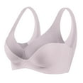 thumbnail image 1 of MIASHUI Bras for Women Striped Soft Support Seamless Vest Underwear without Steel Ring, 1 of 3