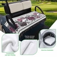 thumbnail image 5 of Golf Cart Seat Covers for 2 Seater,Halloween Soft Microfiber Cart Seat Towel Blanket,Black Purple Skull Roses Horror Flower Absorbent Breathable Non Slip Bench Seats Protector for Golf Course 51"x31", 5 of 9