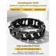 thumbnail image 4 of Cadena de eslabones cubanos PROSTEEL Pulsera de 16 mm acero inoxidable chapado en negro 8.2 pulgadas, 4 of 8