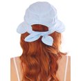 thumbnail image 5 of Simplicity Womens Quick-drying UPF 50+ Swim Beach Visor Hat with Removable Top Blue, 5 of 6
