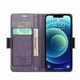 thumbnail image 3 of Funda tipo cartera iPhone 12 Mini con cierre magnético, RFID, tarjetero, soporte, carga inalámbrica, 3 of 5