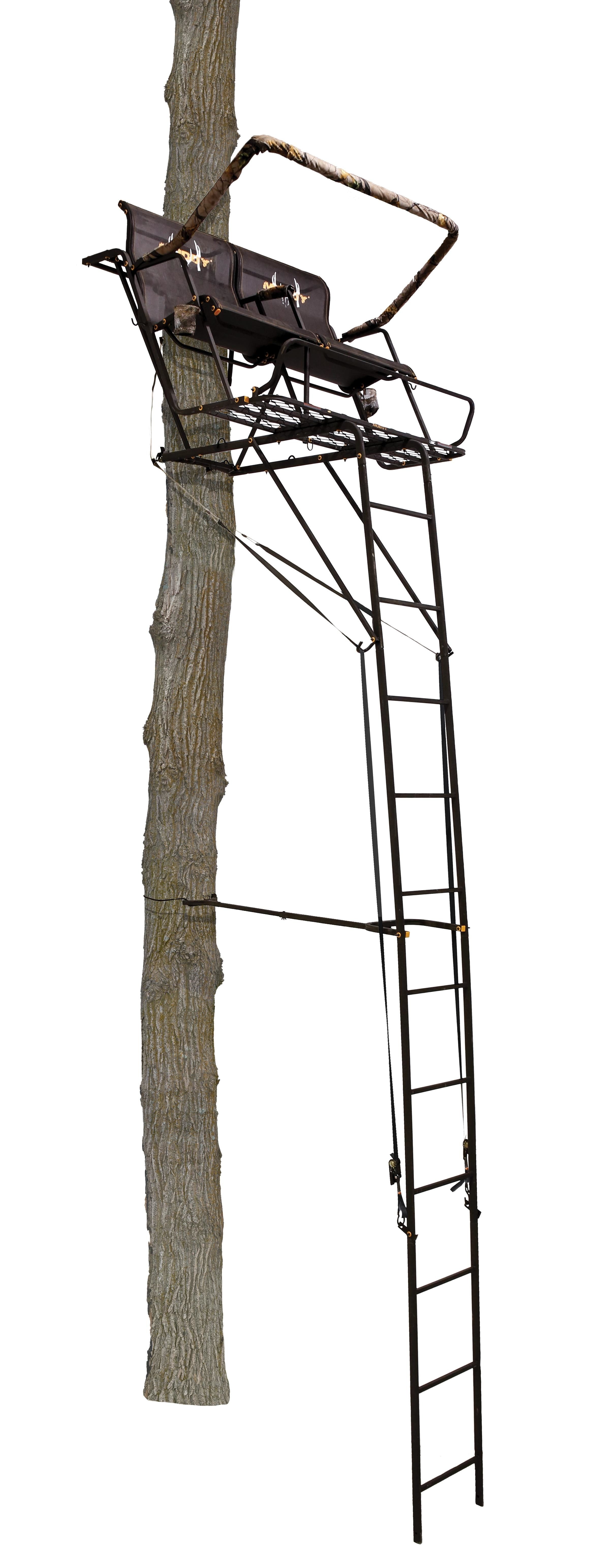 MUDDY STRONGHOLD 2.5 XTL 18' DOUBLE (TWO PERSON) LADDER STAND TREESTAND
