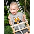 thumbnail image 2 of Halloween Corgi Vampire Costume T-Shirt Toddler -Image by Shutterstock,  3 Toddler, 2 of 4