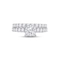 thumbnail image 2 of 14kt White Gold Round Diamond Bridal Wedding Ring Band Set 2 Cttw, 2 of 4