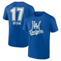 Men's Shohei Ohtani Royal Los Angeles Dodgers Fastball Player Name & Number T-Shirt