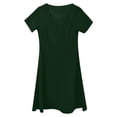 thumbnail image 5 of Daolelai Women's Summer Elegant Retro Sweetheart Neck Short Sleeve A-Line Skirt Work Party Casual Dress, 5 of 5