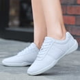thumbnail image 4 of YOURDIARY Cheer Shoes for Women - White Cheerleading Gear, Dance, Sports, Training Athletic Flats Breathable Sneakers, 4 of 8