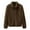 Coffee, variant on Plus Size Coat, Women's Winter Zipper Fluffy Wool Teddy Casual Coat Zipper Pocket Winter Warm Soft Jacket Red L