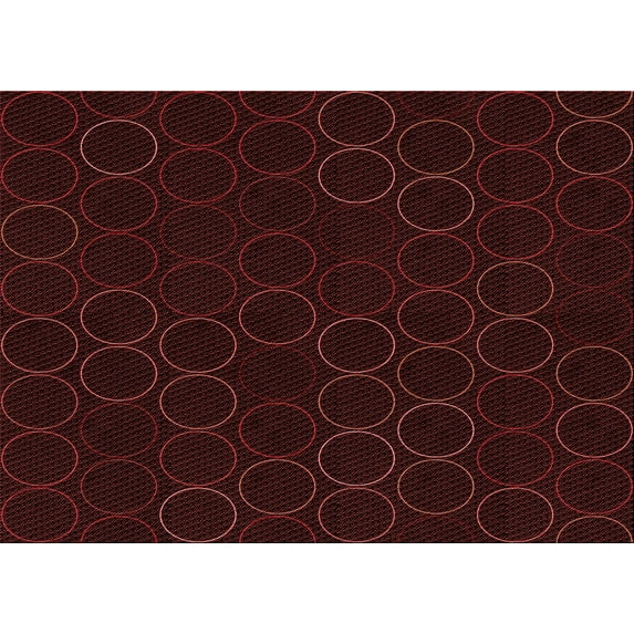 Ahgly Company Indoor Rectangle Patterned Chocolate Brown Area Rugs, 6' x 9'