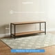 thumbnail image 5 of Mesa para TV Madera y Acero Minimalista Centro de Entretenimiento Mueble Organizador Moderno 2 repisas Color Nogall Mueblana, 5 of 7