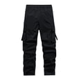 thumbnail image 3 of Men's Casual Cargo Joggers with Elastic Drawstring Waist and Multiple Utility Pockets for Everyday Comfort and Versatile Wear, 3 of 6