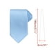 thumbnail image 2 of CORBATA CHIC para Hombres, Color Sólido, Corbatas Texturizadas Clásicas para Bodas Formales, Talla Única, Azul Claro, 2 of 4