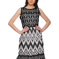 thumbnail image 4 of Moomaya Printed Cotton Long Dress For Womens Sleeveless Tiered Casual Summer Tunic, 4 of 6