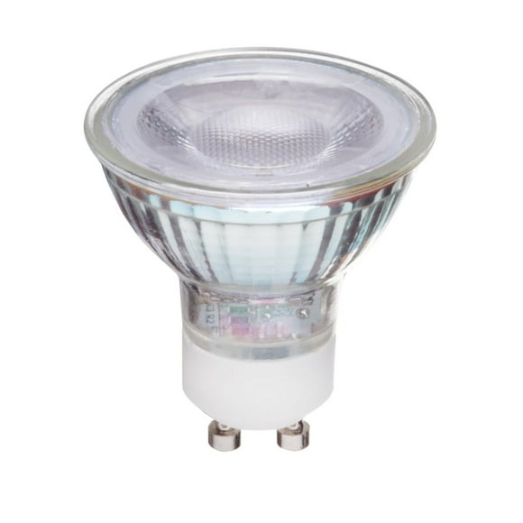 Globe Electric 50W Equivalent Warm White (3000K) MR16 Dimmable LED Reflector Glass Light Bulb 2-Pack, GU10 Base, 400 Lumens, 30965