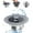 Grey Silver, variant on FEOYA Sink Strainer Kitchen Drain Sink Stopper Stainless Steel Clean Sink Strainer Anti-Clogging Pop-Up Plugging Basket US Standard with Handle Filtered for Depths Greater Than 3.5cm Upgraded