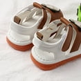 thumbnail image 5 of Viluyesy Toddler Baby Summer Sandals – Soft-Soled Slip-On Walking Shoes with Whistle Sound, Non-Slip Pre-Walking Sandals for Boys and Girls Brown Size 18M, 5 of 6
