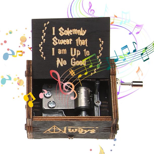 Caja de música con manivela de madera5 uds.regalos de cumpleañosdecoración decorativa (D) Wdftyju Para estrenar