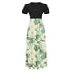 thumbnail image 4 of Puntoco Vestido De Mujer De Manga Corta Con Estampado Floral Estilo Resort Falda Larga De Manga Corta Y Cuello Redondo Negro Xxl,Regalos Para Mujer Joven, 4 of 4
