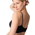 thumbnail image 3 of Coobie V-Neck Lace Trim Bra with Back Closure 9182,Black,One Size, 3 of 8