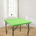 thumbnail image 4 of Elastic Fitted Square Tablecloth Polyester Table Cover for Kitchen Dining Outdoor Picnic Party Decoration, Spandex Stretch Card Table Cover Washable Square Table Cloth for Indoor Outdoor Use, 4 of 6