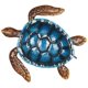 thumbnail image 3 of Tortuga azul Decoración de la pared Costa Océano Mar Arte de la pared Hierro Animal Decora Abanopi escultura de hierro, 3 of 6