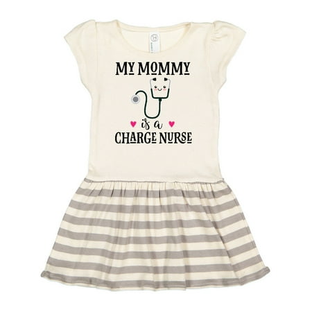 

Inktastic Charge Nurse Mom Baby Gift Gift Toddler Girl Dress