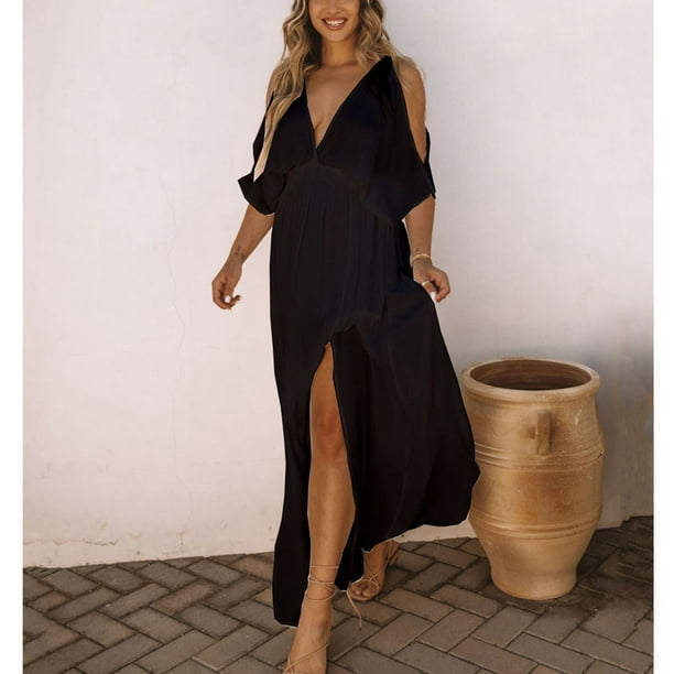 Elastic hotsell maxi dress