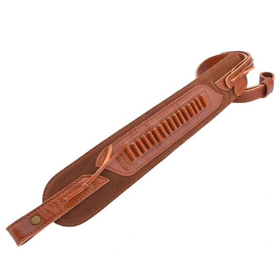 Top Grain Leather Hunting Rifle Gun Sling Rifle Strap for .22mag .22lr .22