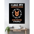 thumbnail image 2 of I Like My German Shepherd And Maybe 3 People Poster Wall Art, Modern Wall Decor, 16x24 UNFRAMED, 2 of 3