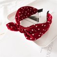 thumbnail image 1 of Accesorios para el cabello, diadema con orejas de conejo y leopardo, versión ancha, con nudos, para mujer, para salir, horquilla, diadema, joyería, comodidad de uso, 1 of 6