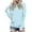 Blue, variant on tklpehg Hoodies for Women Lightweight Casual Going Out Tops Long Sleeve Tops Vintage Sweatshirt Hooded Classic Solid Color Loose Pullover (Light Blue,S)