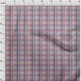 thumbnail image 3 of oneOone Silk Tabby Peach Fabric Madras Check Craft Projects Decor Fabric Printed By The Yard 42 Inches Wide, 3 of 4