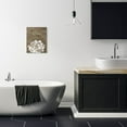 thumbnail image 3 of Stupell Industries Relax Mosaic Flower Brown Bathroom Design Canvas Wall Art by Ziwei Li, 3 of 3