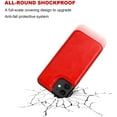 thumbnail image 6 of REQO Compatible with iPhone 12 Mini Wallet Case with Card Holder, PU Leather Kickstand Card Slots Case, Double Magnetic Clasp and Durable Shockproof Cover 5.4 Inch(Red), 6 of 7