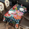 thumbnail image 3 of Pioneer Flower Floral Print Pattern Rectangle Tablecloth 60"x120",Waterproof Polyester Rectangle Table Cloth, Wipeable Spillproof Polyester Tablecloth for Dining, Camping, Indoor and Outdoor, 3 of 6